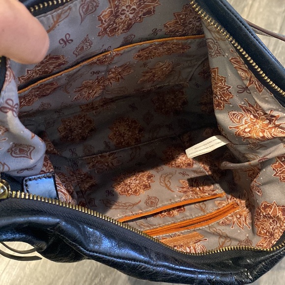 HOBO Serra Women's Patent Black Leather Hobo Shoulder Bag - Picture 5 of 11